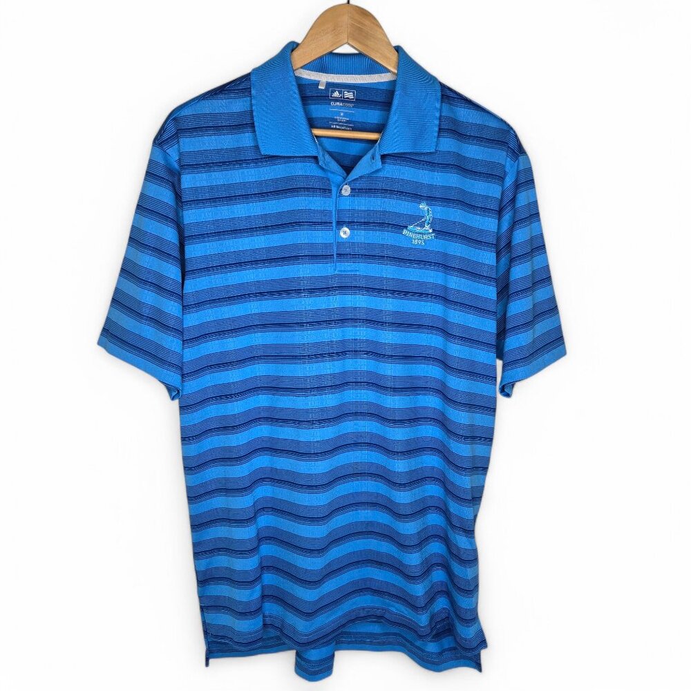 Adidas Climacool Pinehurst‎ Embroidered Logo Polo Shirt Men's Golf Performance M